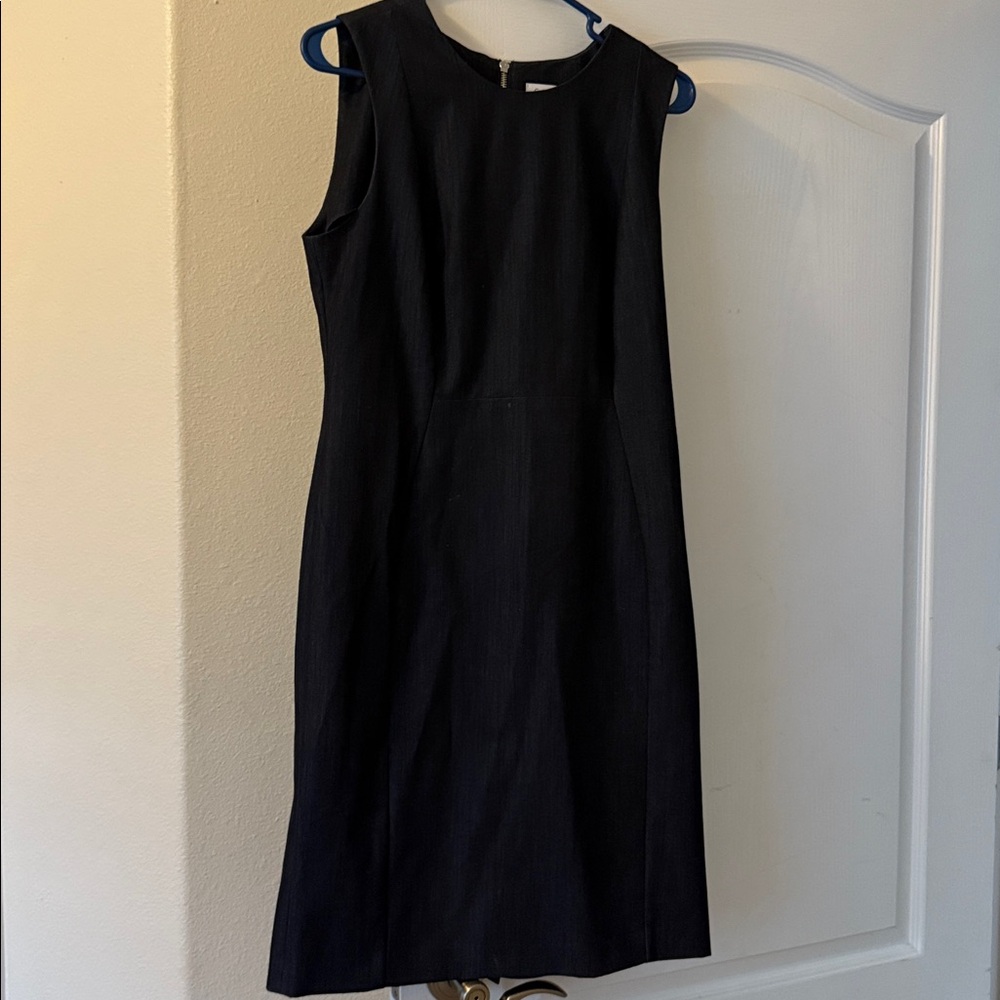 Elegant Blue Denim Sleeveless Dress